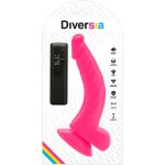 DIVERSIA - DILDO VIBRANTE FLESSIBILE 21,5 CM - VIOLA